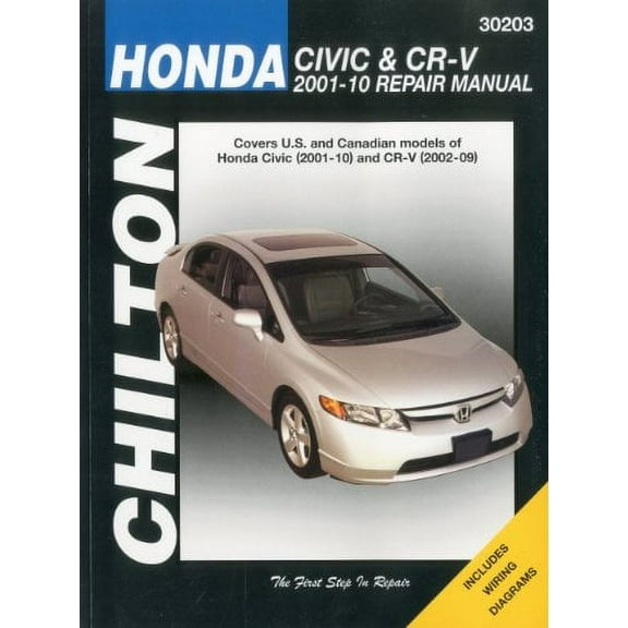 Honda Civic (2001-11) and CR-V (2002-11) Repair Manual (30203)