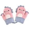 thumbnail image 2 of Winter Gloves for Boys Hwkond Toddler Children Boys Girls Winter Knitted Gloves Children Dinosaur Gloves Children Thickened Warm Gloves Up to 50% off, 2 of 3