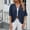 Navy, variant on Shirts for Women Mid Sleeve Solid Color Casual Loose T Shirt Top Polyester Spandex Blend Soft Breathable for Spring Summer Daily Wear L Size Spring Summer Womens Tops