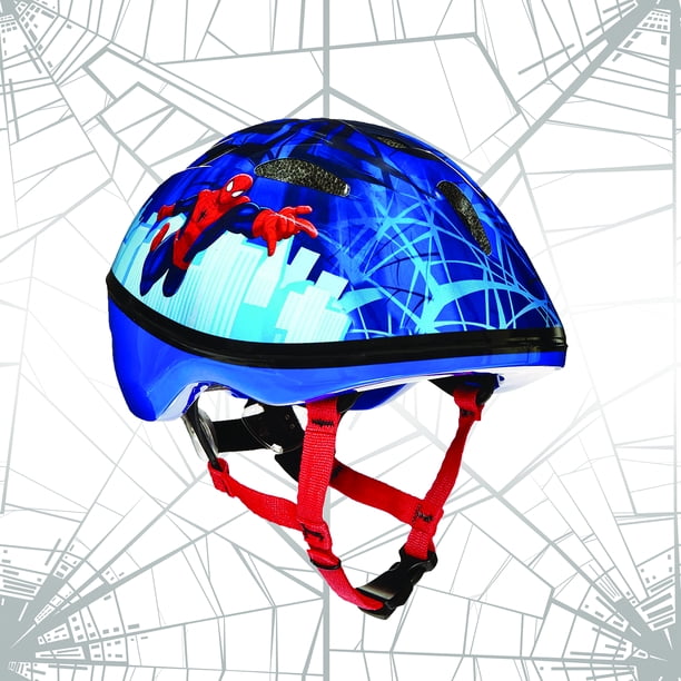 Marvel SpiderMan Bell Bike Helmet, Blue/Black, Toddler 3+ (4852cm