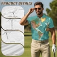 thumbnail image 5 of Uorisanigo World Map Couple Matching Outfit Mens Golf Shirts Size S Quick Dry Short Sleeve Shirts for Work Athletic and Womens Golf Dress with Shorts Zip Front Workout Tennis Dress, 5 of 8