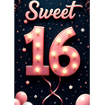 thumbnail image 4 of Yatrandify Marquee Lights Sweet 16 Birthday Milestone Banner Red Balloons Celebration for Birthday Party Indoor Decoration Photo Shoot, 4 of 8