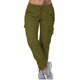 thumbnail image 2 of Pantalones deportivos holgados, casuales, ajustados, con cordones y bolsillos, de talla grande, para mujer, de estilo europeo y americano, para primavera y otoño, 2 of 6