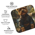 thumbnail image 3 of Naloa Forest Creek Cute Dog Coasters for Set of 4 - PU Leather Coasters, Coasters for Table Cup Tea Coffee Beer, Decorative for Kitchen Homedecor (Round), 3 of 6
