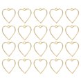 thumbnail image 1 of Uxcell 60Pcs Colgantes de Aleación Abiertos, Colgante de Marco Hueco en Forma de Corazón, Colgante de Marco Abierto Geométrico, Tono Dorado, 1 of 6