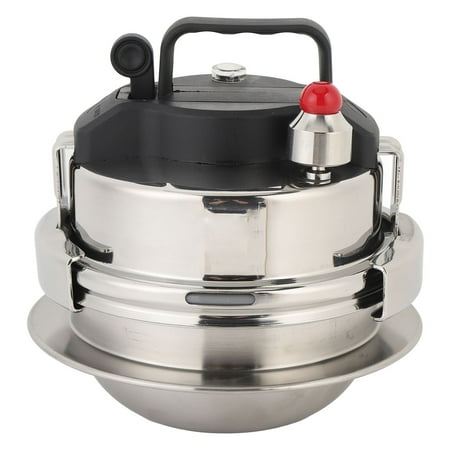 YAHHU 1.2L Mini Pressure Cooker 304 Stainless Steel Stovetop Pot for Fast Cooking 7.1 inches / 18 cm