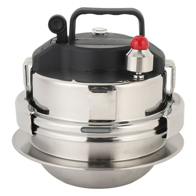 Autocuiseur Petit en Acier Inoxydable 304 avec Couvercle Portable pour Cuisson à Domicile