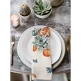 thumbnail image 2 of Orange Blue Pumpkins Fall Cloth Napkins Set of 8 Reusable Dinner Napkins, Weeping Botanical Thanksgiving Rustic Cocktail Napkin Washable Table Napkins for Wedding/Holiday Party/Baby Shower 20"x20", 2 of 7
