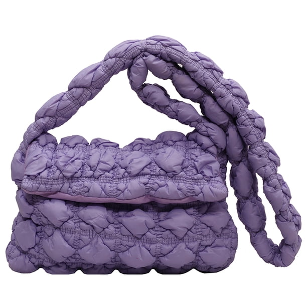 Bolso Hobo Burbujas para Mujer Bolso Informal Gran Capacidad para Uso Diario (púrpura)