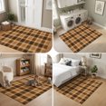 thumbnail image 5 of Area Rugs 4'x6'. Brown Checkered Carpet Runner Indoor Outdoor Rugs Home Decor Aesthetic, Modern Farmhouse Brwon Buffalo Plaid Non Slip Mats Washable Accent Rug for Living Room Bedroom, 5 of 8