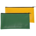 thumbnail image 4 of 2Pcs Leather Cash Bag Portable Documents Bags Zipper Files Pouches File Storage Bags for Men, 4 of 9