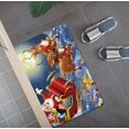 thumbnail image 4 of JM Juego de cortina de ducha+alfombrilla de baño, juego de accesorios de baño de 4 piezas, antideslizante, cortina de ducha+alfombrilla de baño+alfombrilla de contorno+alfombrilla para tapa de inodoro JM RV021031-00249SDJ, 4 of 5