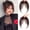Dark Brown, variant on Clip On C-Arc Face Framing Bangs, Heat Resistant Synthetic Straight Hair Fringe, Natural Invisible Clip In Hair Pieces for Women Daily Styling