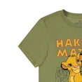 thumbnail image 4 of Disney Women's Lion King Shirt, Classic Curved Hem Simba Hakuna Matata T-shirt Olive - XL, 4 of 5