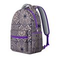 thumbnail image 2 of Geometric Shapes Texture Print Backpack for University Students, Functional Laptop Bookbag with Pockets, Durable Daypack for School Work or Travel Gift, 2 of 6