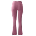 thumbnail image 5 of Women Solid Workout Out Leggings Fitness Sports Running Yoga Pants Women Elastic Yoga Pants, 5 of 8