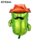 thumbnail image 1 of Decoración de fiesta con globos de cactus, juego de globos de burrito de película de aluminio, globos para fiesta, 1 of 2