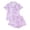 Purple, variant on eczipvz Girls Pajamas Silk PJS Set Bow Satin Sleepwear Short Sleeve Jammies for Kids Button-Down Nightwear White L