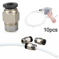 thumbnail image 3 of PC4-M10 Male Straight Pneumatic PTFE Tube Push In Quick Fitting Connector, 3 of 8