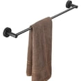 thumbnail image 1 of Bathroom WC 50cm Wall Mounted Towel Rack, Black, 1 of 4