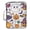 Cartoon Ghost Pumpkin Bats, variant on Haosy Accordion File Organizer Zipper Binder 500 Sheet 6-Tab Expanding File Folder Multi-Pocket 1.2 Inch 3 Ring Cartoon Ghost Pumpkin Bats