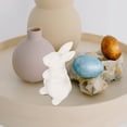 thumbnail image 3 of CIMAXIC Easter Exquisite Rabbit Statue Desktop Adornment Ceramic Rabbit Easter Adornment,3.94"X1.97"X1.97", 3 of 5