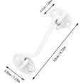 thumbnail image 2 of 2 Pieces Barn Door Latches, Door Closing Hook, Stainless Steel Window Catch With Screws For Door Window, Door, Barn (white), 2 of 5