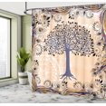 thumbnail image 4 of Ambesonne Nature Shower Curtain, Tree of Life Motif Peacock, 69"Wx70"L, Ceil Blue, 4 of 4