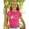 thumbnail image 3 of Tstars Girls Cat Lovers Shirt Cute Cat Gift for Cat Lover Infinite Love Pet Animal Lovers Shirt Gift Cat Clothing Gifts for Her Girls Fitted Kids T Shirt, 3 of 5