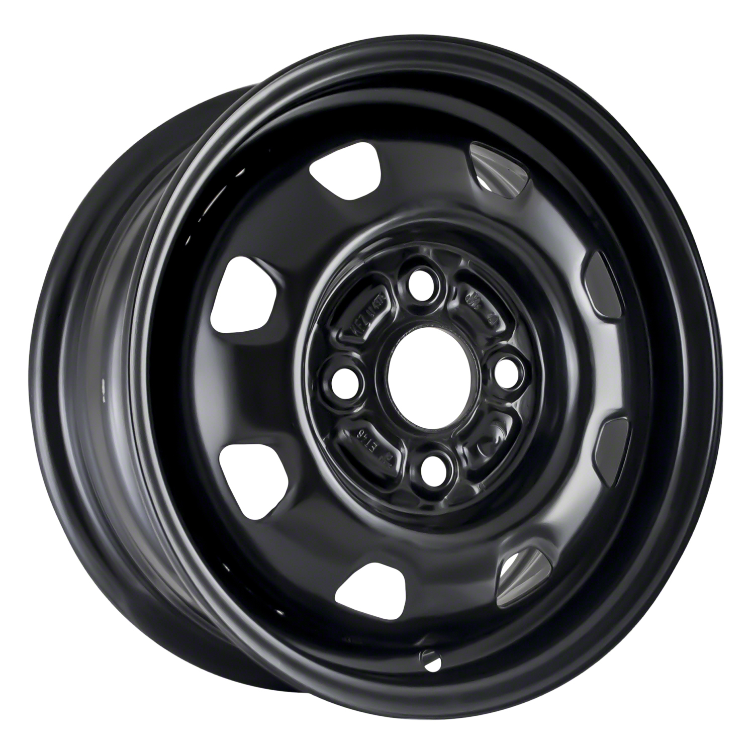 Action Crash Parts, 13 X 5 Reconditioned OEM Steel Wheel, Black, Fits