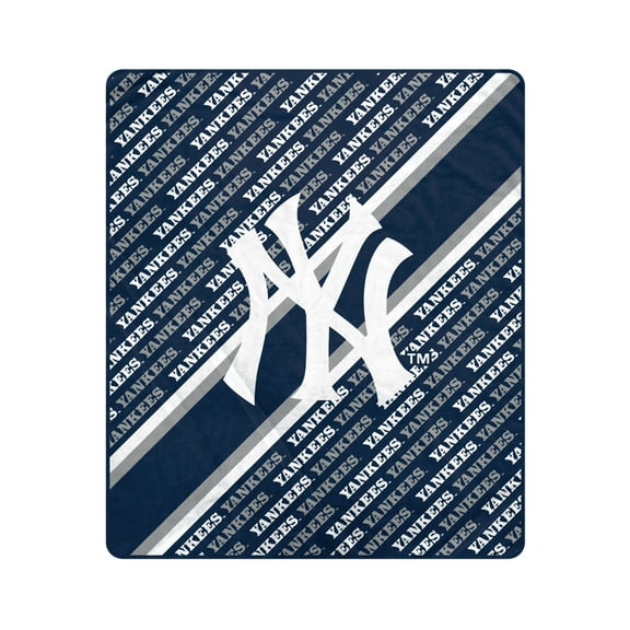 Pegasus New York Yankees 60" x 70" Diagonal Lined Wordmark Ultra Soft Blanket