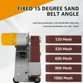 thumbnail image 7 of TKDMR Mini Belt Sander Multifunctional Electric Belt Grinder 7 Adjustable Speed 15° Cutter Sharpener Sander Tool for Metal Jewelry Cutter, 7 of 7