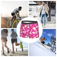 thumbnail image 7 of Men's Boxer Briefs, Hawaiian Style Pink Flower Soft Comfy Mens Underwear Boxer Briefs Breathable With Widen Waist, 7 of 7