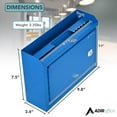thumbnail image 5 of Adir Suggestion Box with Slot and Lock - Drop Box with Lock, Cash Dropbox - 9.8x7.5x3.4 In. Metal Deposit Box in Blue, 5 of 9