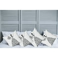 thumbnail image 2 of Ambesonne Vintage Throw Pillow Cover 4 Pack, Love Country Wedding, 18", Charcoal Grey White, 2 of 7
