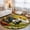Green, variant on Rooster Hens Animal Washable Round Area Rug 8 ft, Rustic Farmhouse Flowers Country Farm Soft Non Slip Rugs Stain Repellent Indoor Felt Carpet for Living Dining Room Bedroom Home Office