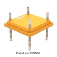 thumbnail image 4 of Criadora Con Calentador De Pollitos Calentador de aves de corral con placa acrílica Facilidad de limpieza FG-25 Enchufe británico) Amarillo, 4 of 4