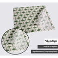 thumbnail image 3 of Vargottam Designer Cotton Canvas Napkins - Set of 12, 20-Inch, Tree Print, Green Durable & Absorbent Cloth Napkins for Dining, Parties, and Home Decor - Machine Washable, 3 of 7