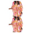 thumbnail image 4 of Vestido corto Sexy con Escote en V profundo y Mangas acampanadas Qarigey Mini Fiesta Playa Vacaciones, 4 of 6