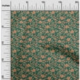 thumbnail image 2 of oneOone Cotton Cambric Teal Green Fabric Floral Craft Projects Decor Fabric Printed By The Yard 42 Inch Wide, 2 of 5