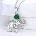 thumbnail image 2 of SOULMEET Elephant Necklace Birthstone Elephant Pendant Necklace for Women, 2 of 10