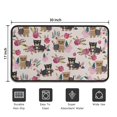 thumbnail image 5 of Yorkie and Pioneer Flower Door Rugs,Washable Non Slip Door Mats Indoor,Decorative Door Mats,Entry Mat Indoor for Entrance,Bedroom,Kitchen,Bathroom,30"x17", 5 of 6