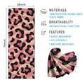 thumbnail image 2 of Pink and Black Of Leopard Print Hot Yoga Mat Towel Non Slip for Hot Yoga - Quick-Drying Yoga Mat Cover with 4 Corner Pockets with Travel Bag - Hot Yoga Towel Non Slip 74"x26", 2 of 6