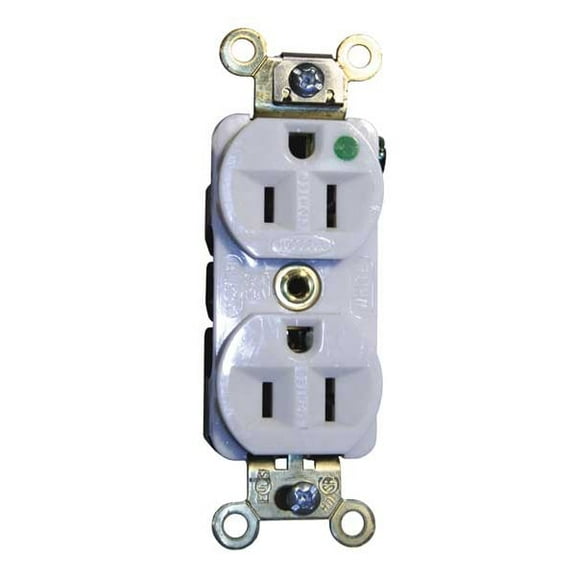 hubbell wiring device-kellems receptacle,duplex,15a,5-15r,125v,white hbl8200ilw