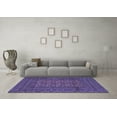thumbnail image 3 of Ahgly Company Indoor Square Persian Blue Traditional Area Rugs, 6' Square, 3 of 4