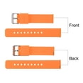 thumbnail image 4 of Uxcell Silicone Watch Band 22mm Soft Rubber Watch Strap with Stainless Steel Buckle for Men Women, Orange, 4 of 7