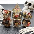 thumbnail image 3 of Juego de dados poliédricos de resina, 7 piezas, D6, D8, D10, D12, D20, suministro para fiestas, 3 of 4