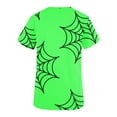 thumbnail image 4 of Alkepwun Halloween Scrubs Women's V-Neck Short Sleeve Funny Halloween Spider Web Printed Holiday Scrub Tops, 4 of 5