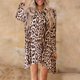 thumbnail image 4 of ICHUANYI Clearance Women's Spring Leopard Printing Long Sleeve Round Neck Loose Casual Dress ICHUANYI "ICHUANYI", 4 of 9