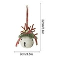 thumbnail image 2 of Fwttom Christmas Jingle Bells - Hanging Bells Ornaments Holiday Christmas Bells for Decorations Indoor Outdoor Xmas Tree Wreath Garland, 2 of 6